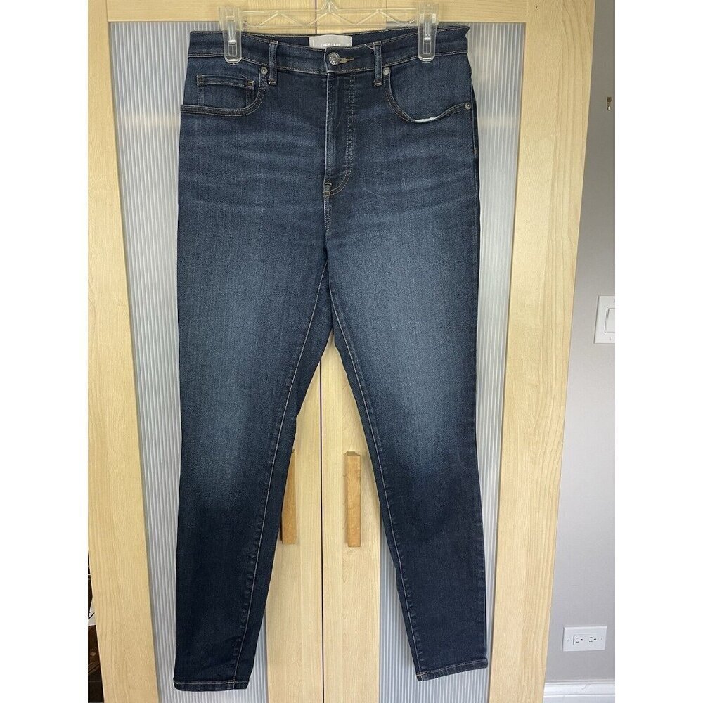 Everlane Blue Denim High Rise Skinny Jeans Womens Stretch Casual Size 30‎ Tall